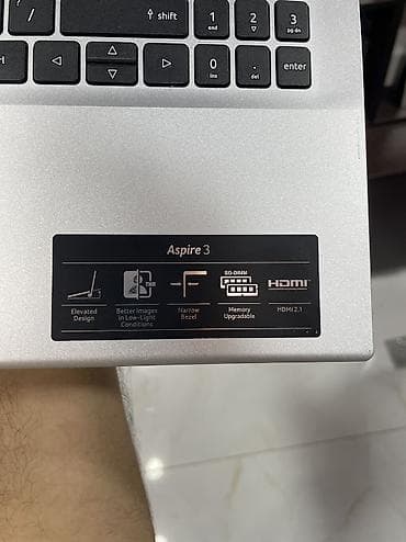 ssd: 💻 Acer Aspire 3 – Güclü performans, müasir dizayn! 🚀 ✅ Prosessor — 4