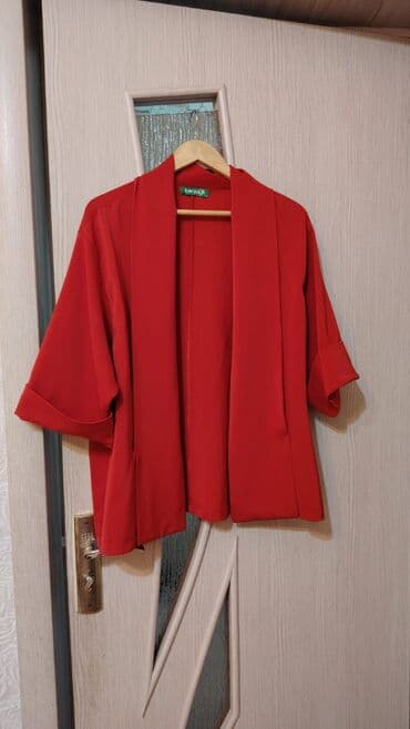 Qırmızı qadın kimono-jaket - Brend: Tomsit (etiketdə “Tomsit”, ölçü