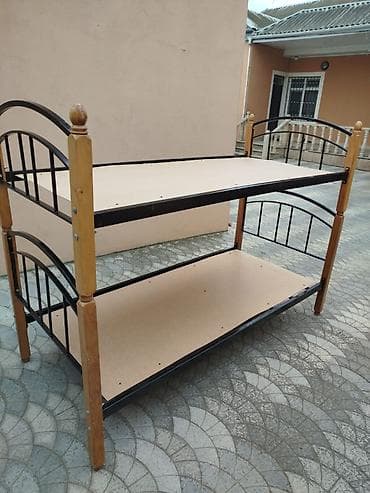 taxt ucun matras: Oğlan və qız üçün, Çarpayı, Matras ilə, Siyirməsiz, Dəmir — 4