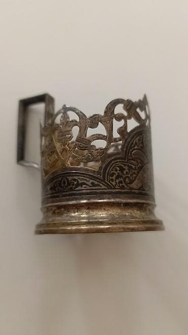 süfreler: Məhsul: Gümüş 875 fincanaltı,podstakannik.Sovet.qramı-4,5 azn — 2