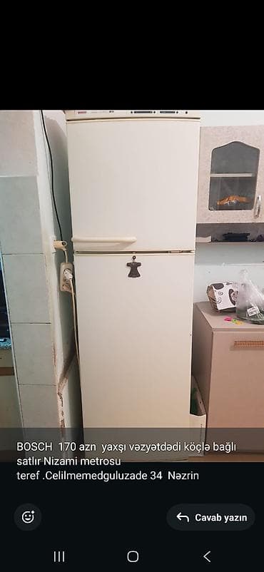 BOSCH 170 azn yaxşı vəzyətdədi köçlə bağlı satlır Nizami metrosu