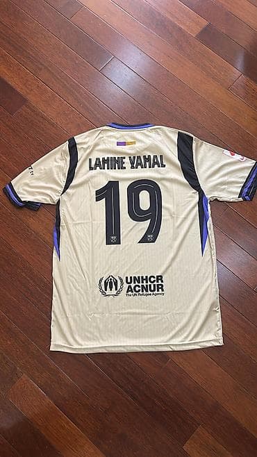 İdman formaları: Yeni A Class Lamine Yamal Barcelona FK Futbolkalar📌 Ağ və Göy Ağ M — 5