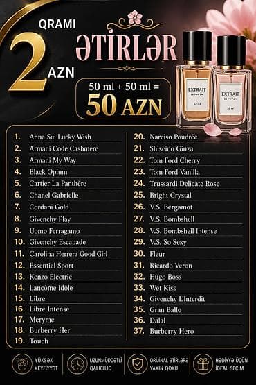 gucci: Etirmania Parfum – Qurban Bayramı kampaniyası - 1 al – 1 hədiyyə: 50 — 4