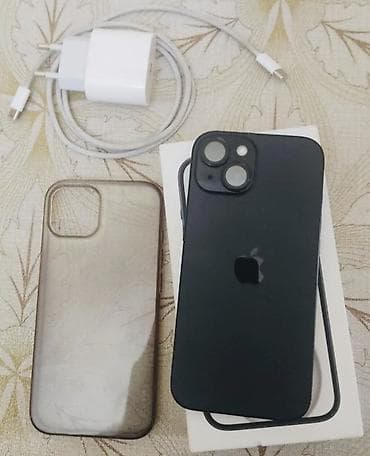 sim nomre: IPhone 15, 128 GB, Qara, Face ID — 2