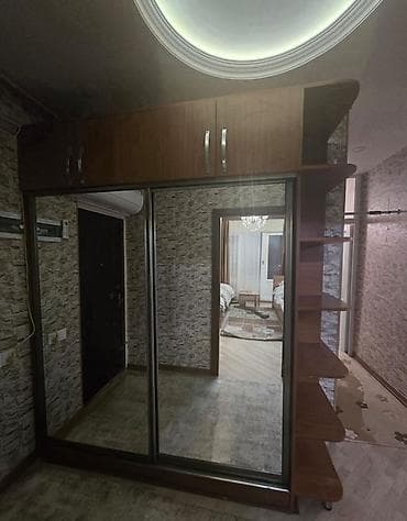 2 qapılı, Güzgülü, Qəhvəyi, Digər material, Kupe, Künc dolab