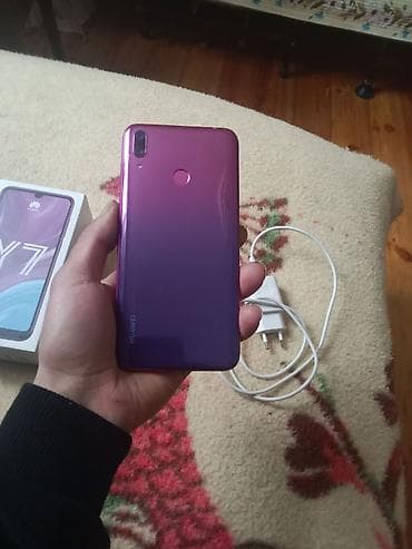 huave p30: Huawei Y7, 64 GB, rəng - Qırmızı, Barmaq izi, İki sim kartlı — 3