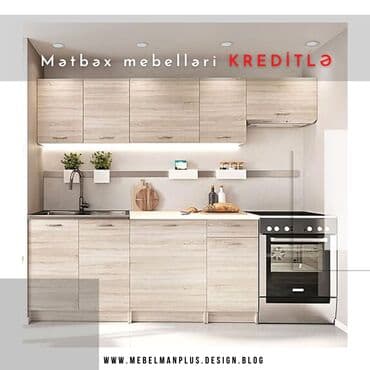 səməni xonça: Sifarişlə mətbəx dəsti, Özü çəkən petlələr, Sadə laminat, Kredit var, Pulsuz çatdırılma — 10