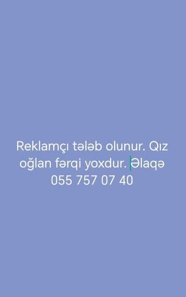 iş elanlari tap az: Marketoloq tələb olunur, Natamam iş günü, 18-29 yaş, 1 ildən az təcrübə — 1
