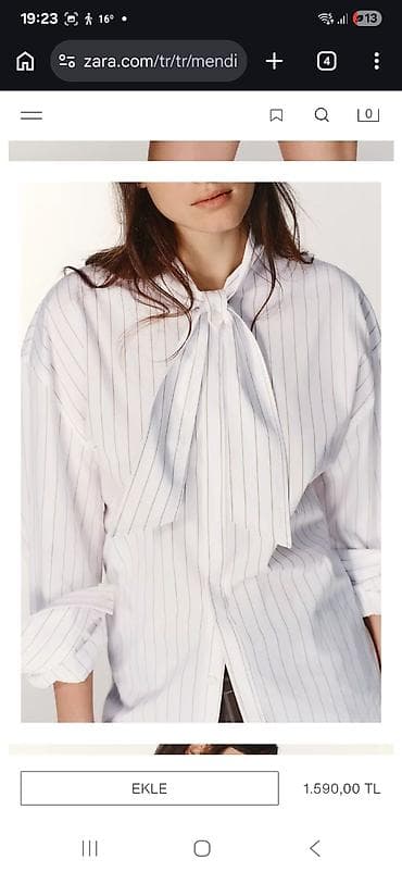 polu tange: Zara super model koynek !teze!etiketli!satilma sebebi mene boyukdur.L — 2