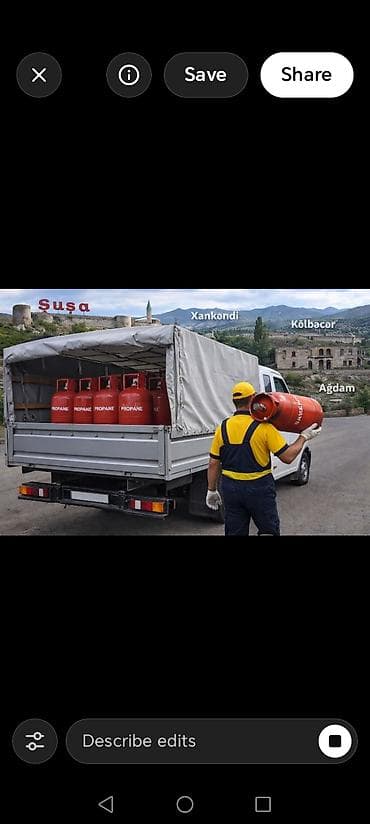 yuk dasima: Propan qaz balonlarının ünvanınıza çatdırılması xidməti Xidmət — 4