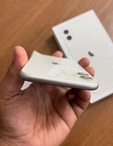 apple klaviatura: IPhone 11, 64 GB, Ağ, Zəmanət, Simsiz şarj, Face ID — 4