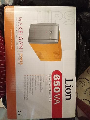 MakelSan Lion 650 VA Line-Interactive UPS Xüsusiyyətlər: - 650 VA güc