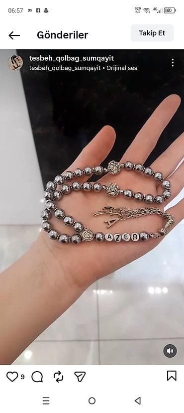 qara yubka: Məhsul: Şəxsi adla yığılan kişi təsbehləri - Qara mat və ya parlaq — 8