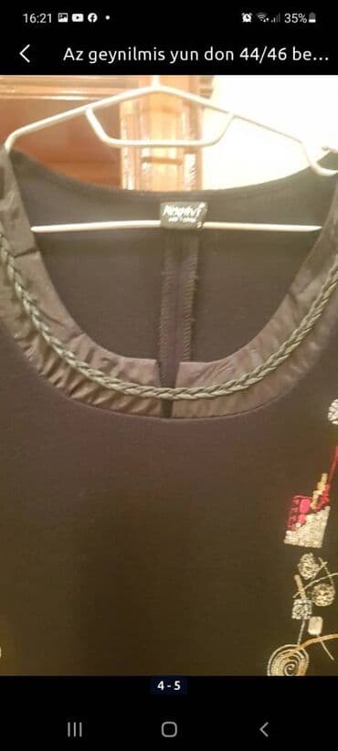 yun jaket: Az geynilmis yun don 44/46 bed uygun — 2