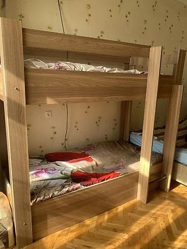 Oğlan və qız üçün, Çarpayı, Matrassız, Siyirməsiz, Laminat