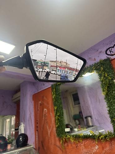 disk teker mersedes: Motosiklet üçün yan güzgülər – karbon naxışlı, aerodinamik dizayn - — 6