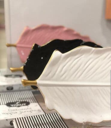 yarpaq: Qab yarpaq formasında Material:keramika Türkiye istehsalı Her biri — 4