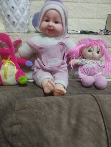 аксессуары для кукол baby born (беби борн): Uşaq oyuncaqları dəsti - Şirin gülərüz bebek: yumşaq vinil baş və — 1
