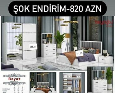 mətbəx çanaqları: İkinəfərlik çarpayı, Dolab, Termo, 2 tumba, Azərbaycan, Yeni — 11