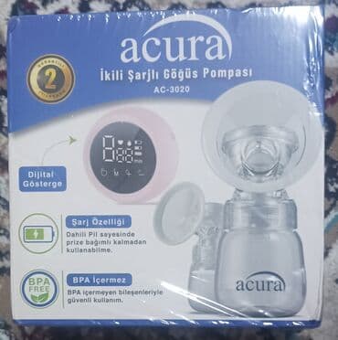 Acura ikili şarjlı süd pompası, rahat istifadə üçün nəzərdə