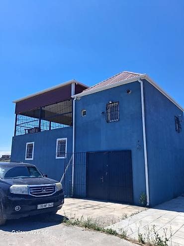 blue city evler: Satılır: Həyət evi və həyət sahəsi - İki mərtəbəli mavi rəngli — 3
