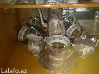 serviz nədir: Çay dəsti, rəng - Gümüşü — 1