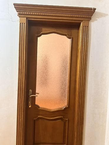 Taxta interyer qapıları – klassik dizayn - Material: təbii ağac (qoz — 4