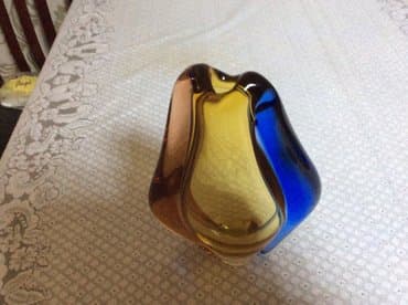 подарки из дерева: Продаю подцветочник из цветного стекла чехословацского производства — 4