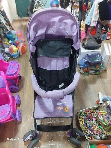 Uşaq arabası – bənövşəyi rəng, yüngül və kompakt - Konstruksiya