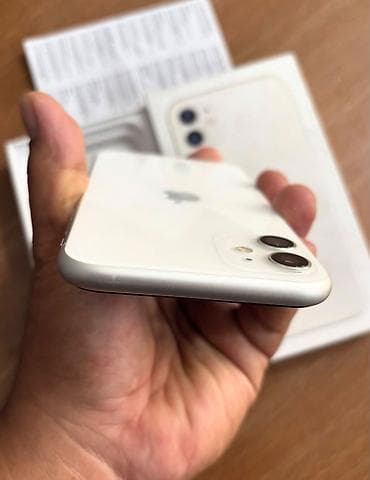 i̇phone telefon: IPhone 11, 128 GB, Ağ, Zəmanət, Simsiz şarj, Face ID — 5