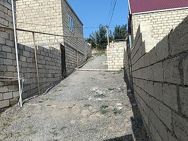 ev ve torpaq: 3 otaqlı həyət evi - Plan: qonaq otağı mətbəxlə birlikdə, 2 yataq — 2