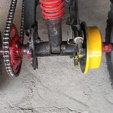 16 liq disk teker: Uşaq üçün benzinli kvadrosikl (ATV) - 4 təkərli, iri dişli off-road — 9