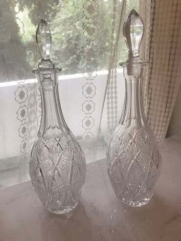 taxta qab: Cexoslavakiya istehsali xrustal icki gabi, cutu 35 m — 1