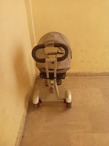 детские ролики roller: Uşaq üçtəkərli velosipedi – valideyn idarəetməsi və tentlə - 3 — 1