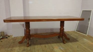 стол из массива дерева: Гостиный стол, Нераскладной, Дерево, Прямоугольный стол — 4