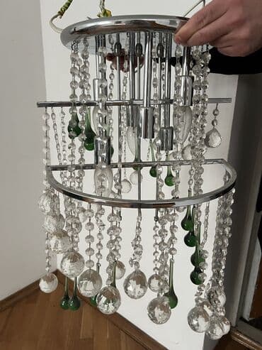 Pərdə və jalüzlər: Çılçıraq, 5 lampa, Şüşə — 1