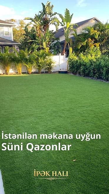 süni qazon satışı: 🌿 Hər fəsildə yaşıl görünən məkanlar üçün ideal seçim! Süni — 1