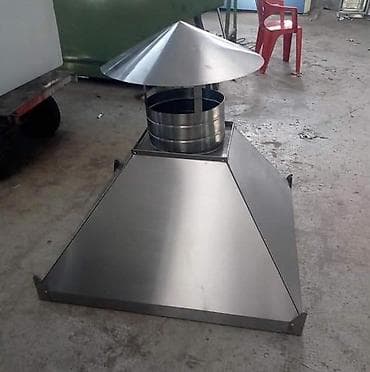 Кухонные вытяжки: Paslanmayan poladdan mətbəx havalandırma başlığı - Material: yüksək — 1