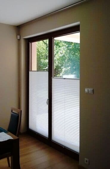 Digər ev dekoru: Plisse pərdələr – pəncərə və eyvan qapıları üçün zərif, funksional — 1