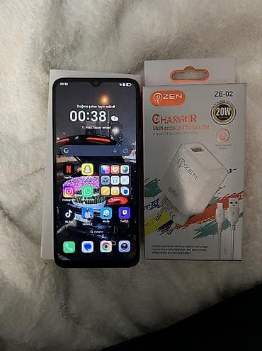 Honor X6a, 128 GB, Barmaq izi, Face ID