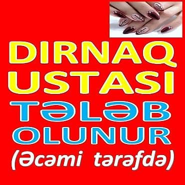 Anbar: Dırnaq ustası tələb olunur, Fiks edilmiş ödəniş, 1-2 illik təcrübə — 1