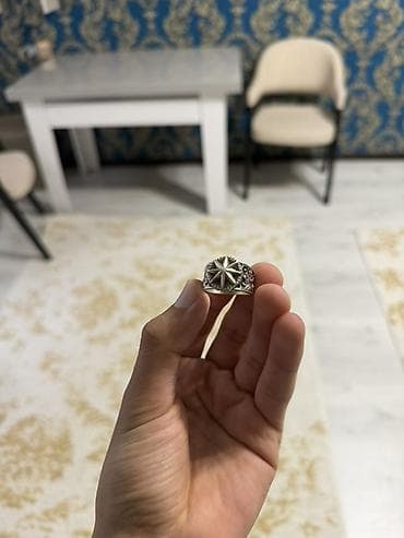 uzuk şəkilləri: Üzük, Gümüş, Qaşsız — 3