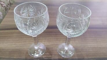 murebbe qablari: Qədəhlər, Şüşə, 6 ədədli dəst — 1