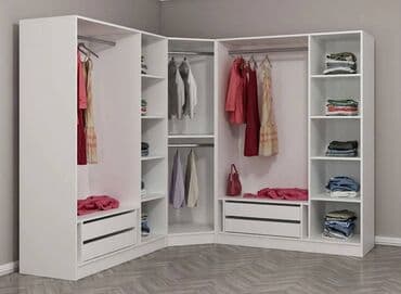 künclük: Künc dolab, Dəhliz üçün, Yataq otağı üçün, Şifonyer, Açılan, Korpuslu, 5 qapı — 2