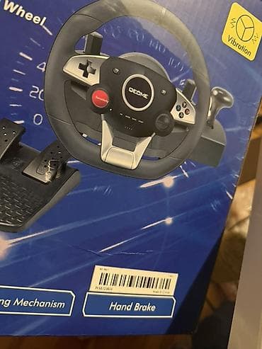 sur mikrofon: QEOME oyun sükan dəsti - Vibrasiya funksiyalı sükan: real sürüş hissi — 1