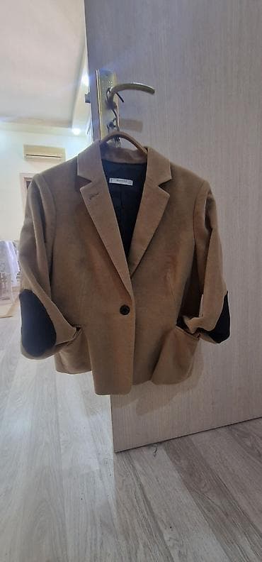 Baş geyimləri: Mango qadın blazeri – klassik dizayn - Rəng: karamell/kamel - Kəsim — 2