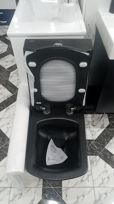 karta: Unitaz. Unitazlar. Qara rəng. Mat qara. Türkiyə istehsalidir. Soft — 4