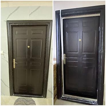 coca cola: Dəmir giriş qapısı (kasa ilə). - Ölçülər: eni 96 sm, hündürlüyü 210 sm — 2