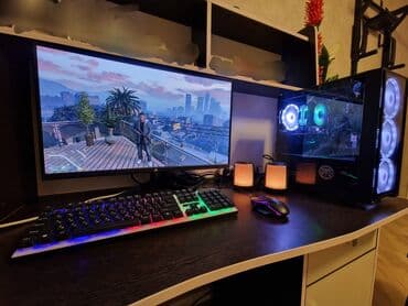 intel core i3 qiymeti: 27-inc 165hz əyri monitor Hoco ses güclendirici Nauşnik Klaviatura — 1