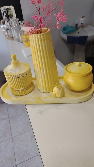 Dekorativ ev aksesuarları dəstləri - Material: gips/daş qarışığı — 4